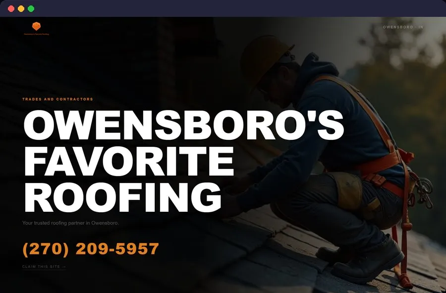 Owensboro's Favorite Roofing website
