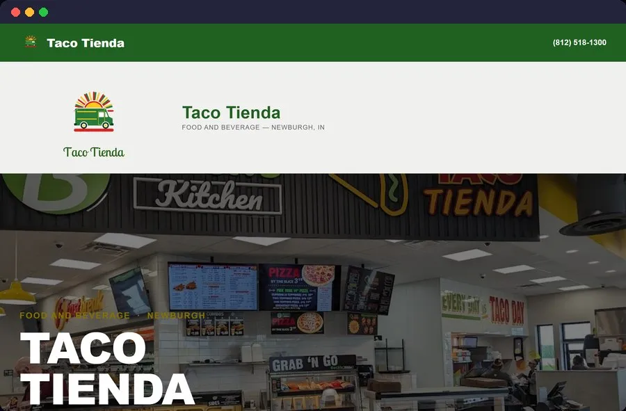 Taco Tienda website